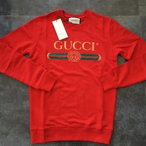 Gucci mens red color streewear sweatshirt